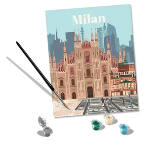 Puzzle Peinture au Numéro - CréArt - Milan van Ravensburger – doos 1 van 2