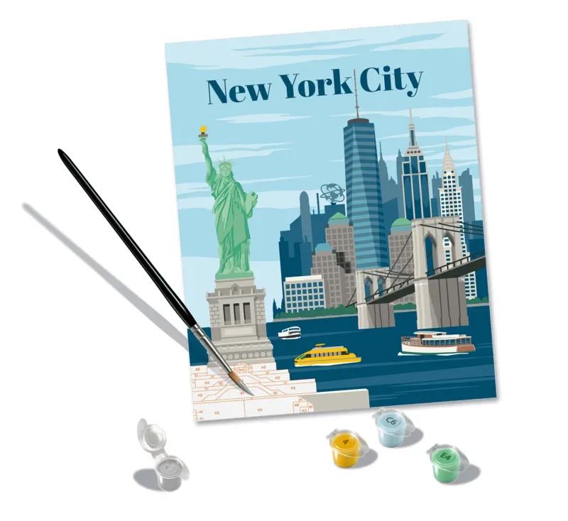 Puzzle Peinture au Numéro - CréArt - New-York from Ravensburger – box 1 of 2
