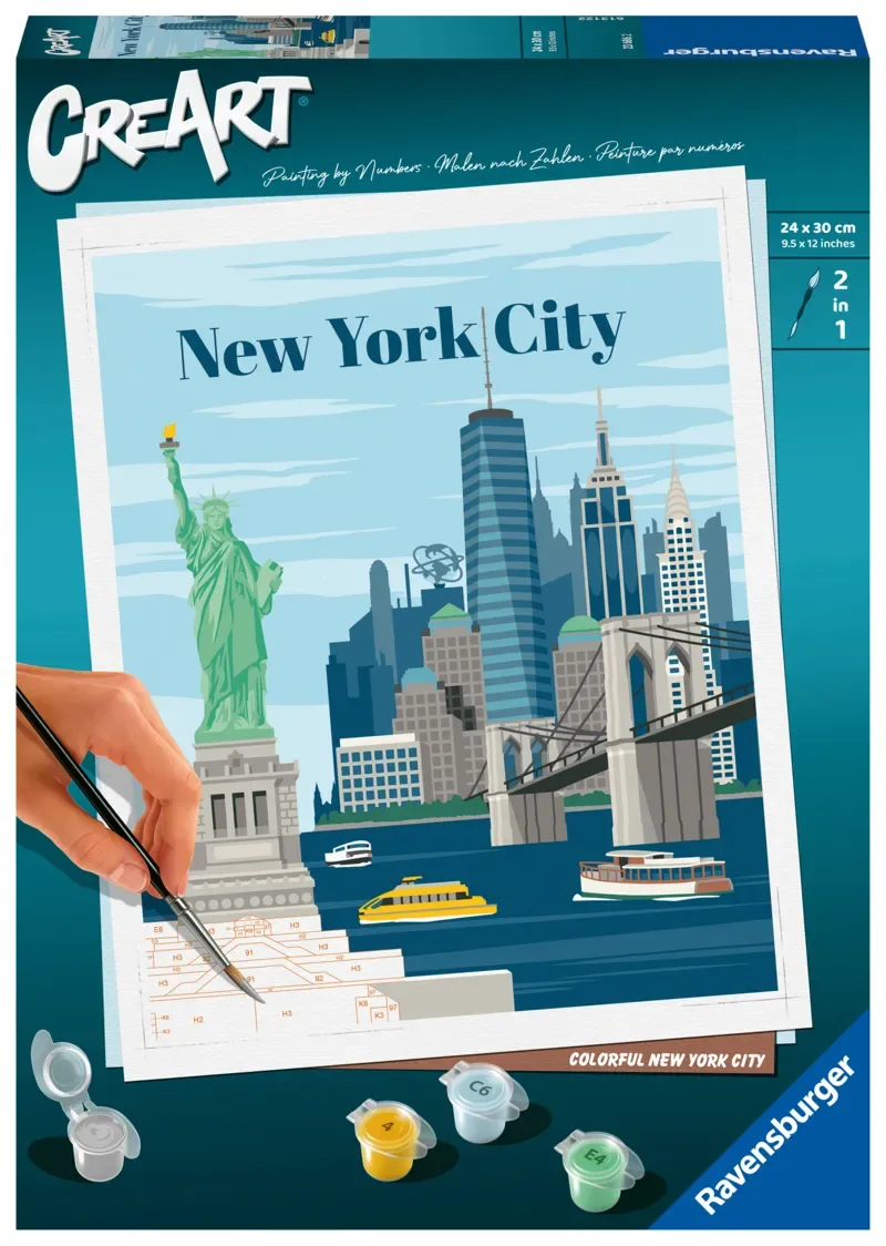 Puzzle Peinture au Numéro - CréArt - New-York from Ravensburger – box 2 of 2