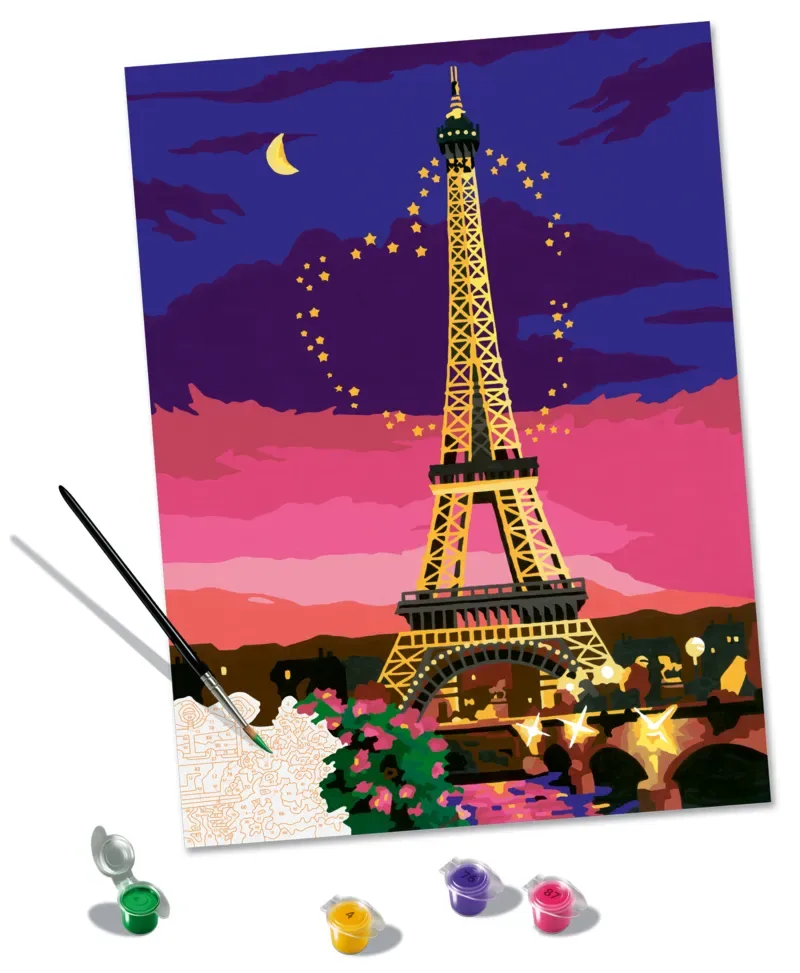 Puzzle Peinture au Numéro - CréArt - Paris City of Love de Ravensburger – boîte 1 sur 2