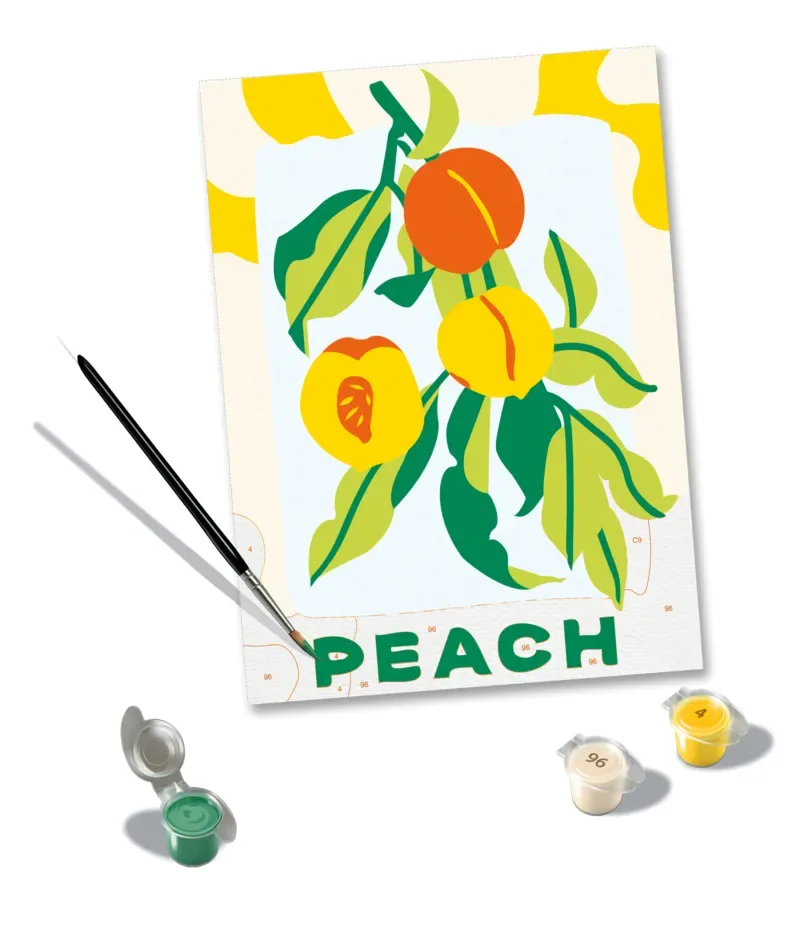 Puzzle Peinture au Numéro - CréArt - Peach de Ravensburger – boîte 1 sur 2