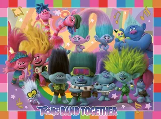 Puzzle Pièces XXL - Trolls 3 - 100 à 149 pièces de Ravensburger – boîte 1 sur 2