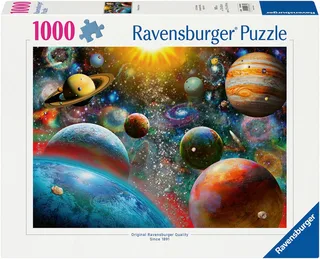 Puzzle Planeten, 1000 Puzzleteile, Made in Germany de Ravensburger, édition Multicolore – boîte 1 sur 2