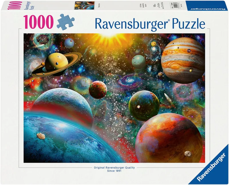 Puzzle Planeten, 1000 Puzzleteile, Made in Germany de Ravensburger, édition Multicolore – boîte 1 sur 2