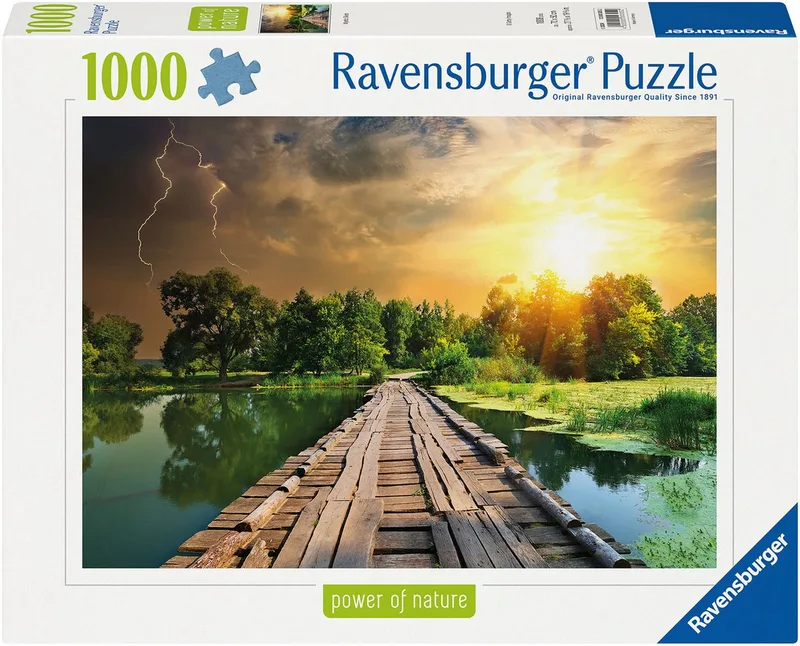 Puzzle power of nature, Mystisches Licht, 1000 Puzzleteile, Made in Germany de Ravensburger, édition Multicolore – boîte 1 sur 2
