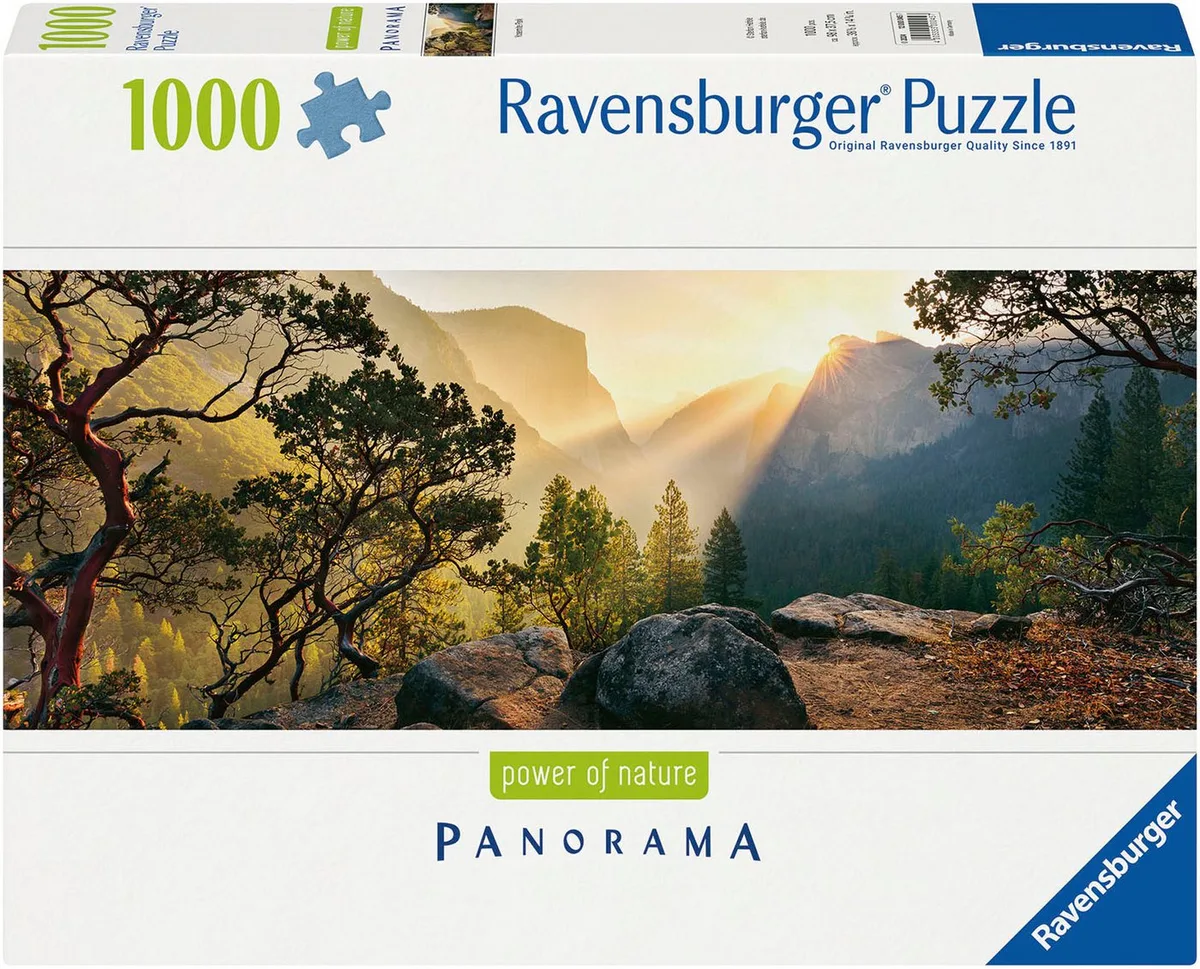 Puzzle power of nature - Panorama, Yosemite Park, 1000 Puzzleteile, Made in Germany von Ravensburger, Ausgabe Mehrfarbig – Schachtel