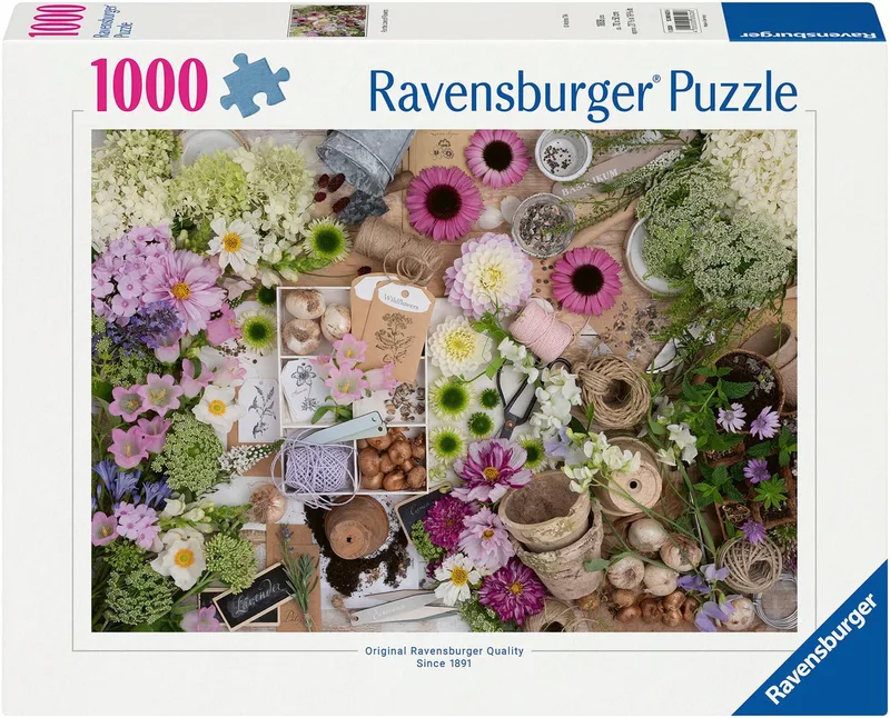 Puzzle Prachtvolle Blumenliebe, 1000 Puzzleteile, Made in Germany de Ravensburger, édition Multicolore – boîte 1 sur 2