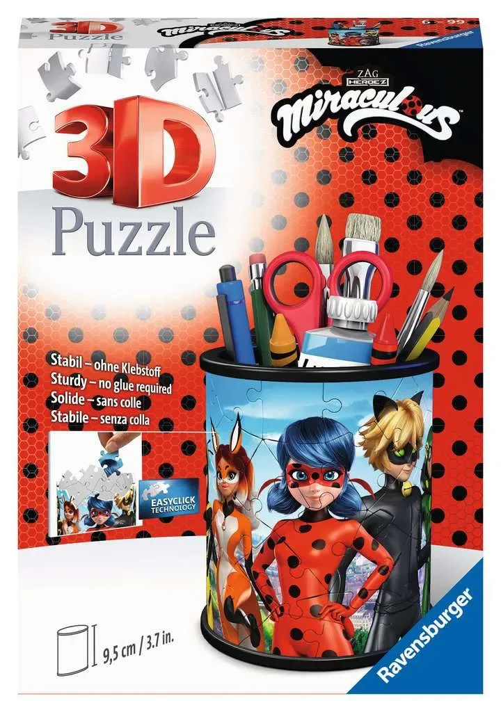 Puzzle Puzzle 3D - Pot à Crayons - Miraculous - 51 à 99 pièces from Ravensburger – box 2 of 2