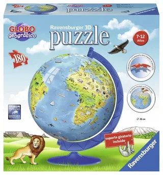Puzzle Puzzle Ball 3D - Mappemonde en Espagnol - 150 à 199 pièces de Ravensburger – boîte 2 sur 2