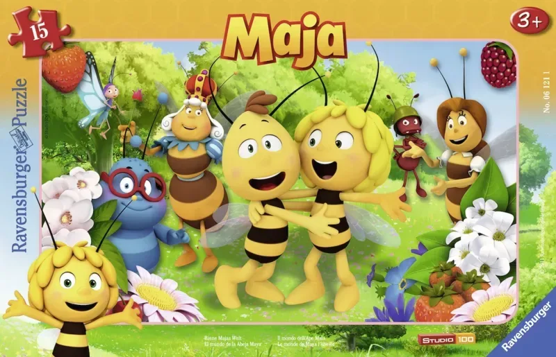 Puzzle Puzzle Cadre - Maya l'Abeille - 10 à 25 pièces van Ravensburger – doos