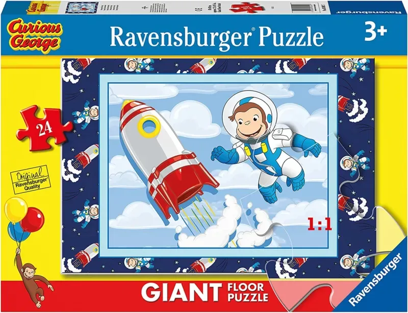 Puzzle Puzzle Géant de Sol - Pièces XXL - George - 10 à 25 pièces de Ravensburger – boîte
