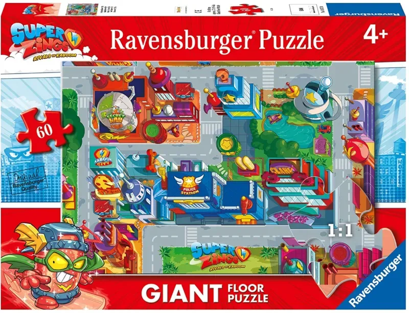 Puzzle Puzzle Géant de Sol - Super Zings - 51 à 99 pièces von Ravensburger – Schachtel 2 von 2