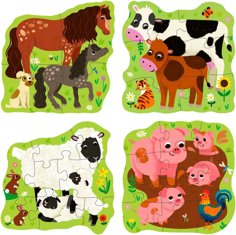 Puzzle PuzzleUP!, Bauernhoftiere, 28 Puzzleteile, Made in Europe from Ravensburger, Multicolour edition – box 3 of 3