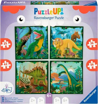 Puzzle PuzzleUP!, Dinosaurier, 159 Puzzleteile, Made in Europe de Ravensburger, édition Multicolore – boîte 1 sur 3