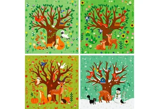 Puzzle PuzzleUP!, Vier Jahreszeiten, 72 Puzzleteile, Made in Europe from Ravensburger, Multicolour edition – box 2 of 5