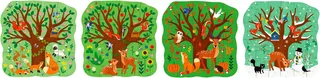 Puzzle PuzzleUP!, Vier Jahreszeiten, 72 Puzzleteile, Made in Europe from Ravensburger, Multicolour edition – box 4 of 5