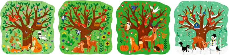 Puzzle PuzzleUP!, Vier Jahreszeiten, 72 Puzzleteile, Made in Europe from Ravensburger, Multicolour edition – box 4 of 5