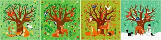 Puzzle PuzzleUP!, Vier Jahreszeiten, 72 Puzzleteile, Made in Europe from Ravensburger, Multicolour edition – box 3 of 5