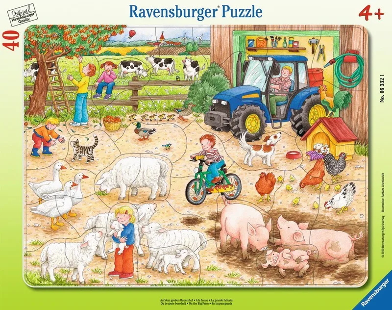 Puzzle Rahmen Puzzle Auf dem großen Bauernhof 06332, 40 Puzzleteile from Ravensburger – box