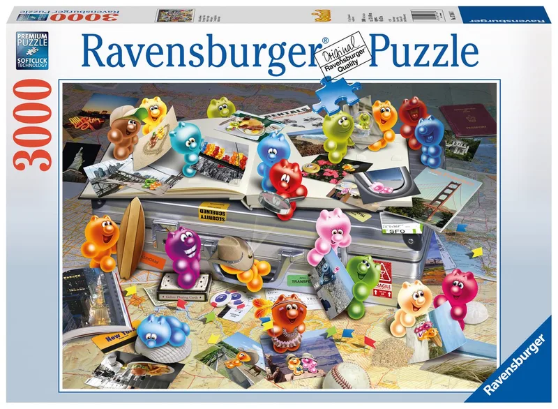 Puzzle Ravensburger, Gelini auf Reisen 3000 Teile Puzzle, 3000 Puzzleteile, Made in Europe from Ravensburger, Multicolour edition – box 3 of 4