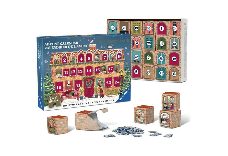 Puzzle Ravensburger Puzzle Adventskalender Christmas at, Puzzleteile from Ravensburger – box 2 of 2