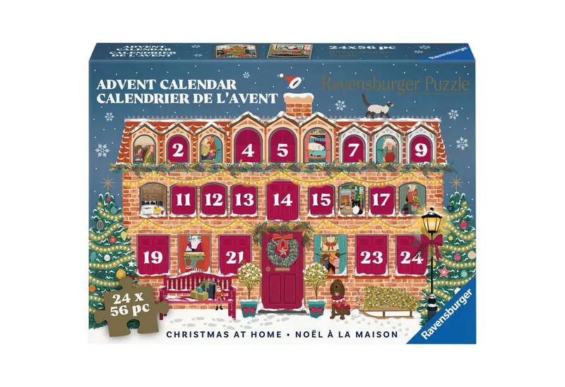 Puzzle Ravensburger Puzzle Adventskalender Christmas at, Puzzleteile from Ravensburger – box 1 of 2