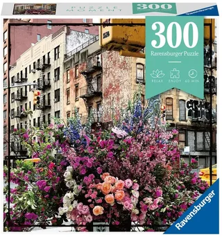 Puzzle Relax - Flowers in New York - 200 à 499 pièces de Ravensburger – boîte 2 sur 2