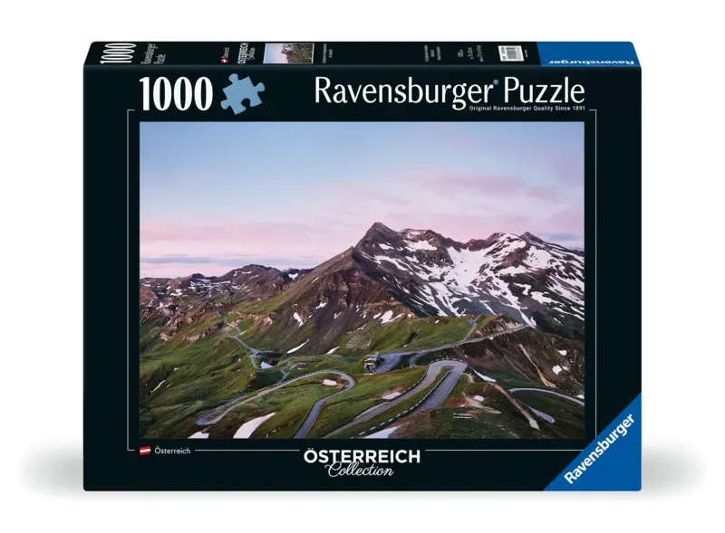 Puzzle Route alpine du Grossglockner - 1000 pièces de Ravensburger – boîte 2 sur 2