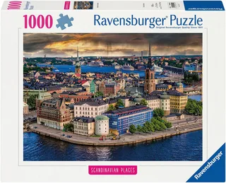 Puzzle Scandinavian Places, Stockholm, Schweden, 1000 Puzzleteile, Made in Germany from Ravensburger, Multicolour edition – box 1 of 2