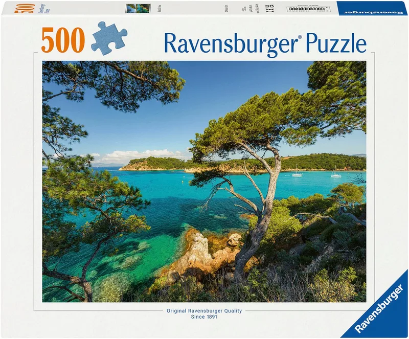 Puzzle Schöne Aussicht, 500 Puzzleteile, Made in Germany de Ravensburger, édition Multicolore – boîte 1 sur 2
