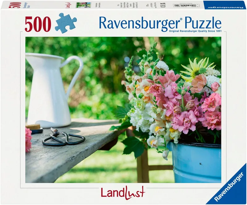 Puzzle Sommerbunte Löwenmäulchen, 500 Puzzleteile, Made in Germany from Ravensburger, Multicolour edition – box 1 of 4
