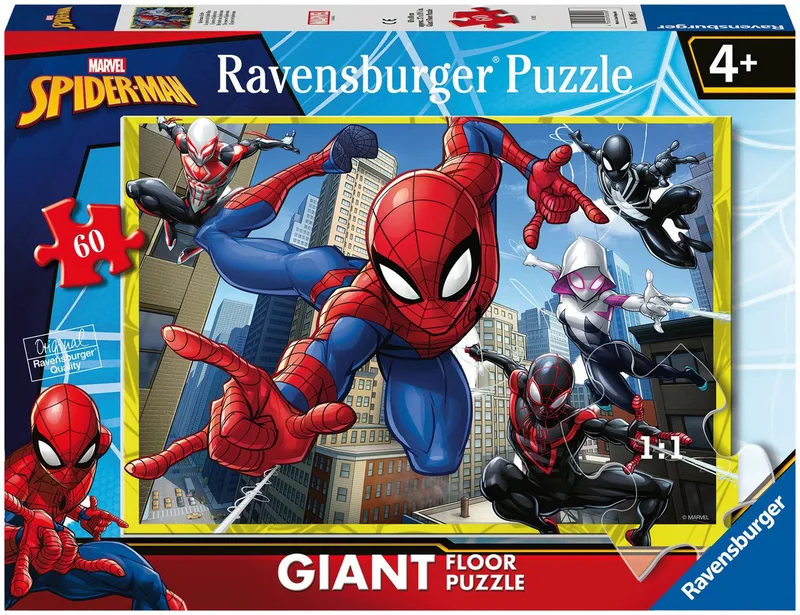 Puzzle Spidermans Kräfte, 60 Puzzleteile, Made in Europe from Ravensburger, Multicolour edition – box 1 of 2