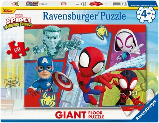 Puzzle Spidey in Aktion!, 60 Puzzleteile, Made in Europe from Ravensburger, Multicolour edition – box 1 of 2