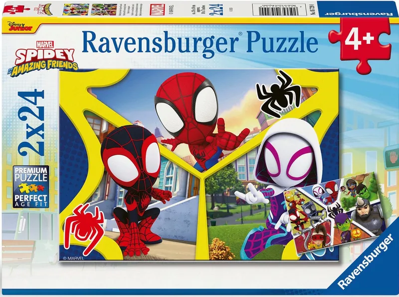 Puzzle Spidey und seine Super-Freunde, 48 Puzzleteile, Made in Europe de Ravensburger, édition Multicolore – boîte 1 sur 4