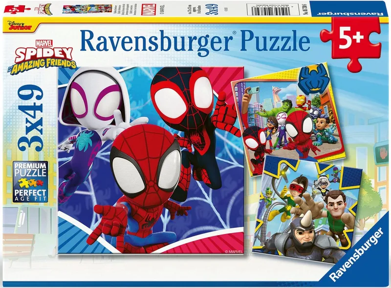 Puzzle Spideys Abenteuer, 147 Puzzleteile, Made in Europe from Ravensburger, Multicolour edition – box 1 of 5