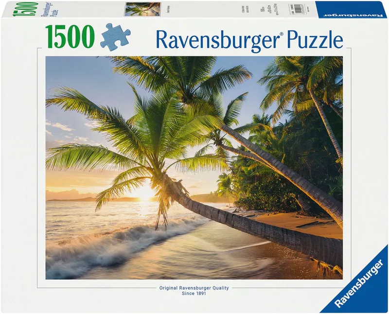 Puzzle Strandgeheimnis, 1500 Puzzleteile, Made in Germany van Ravensburger, editie Meerkleurig – doos 1 van 2