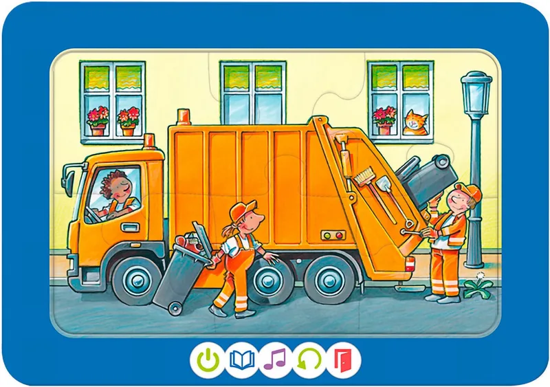 Puzzle tiptoi® 3 erste Puzzles: Fahrzeuge, 12 Puzzleteile, Made in Europe from Ravensburger, Multicolour edition – box 2 of 4