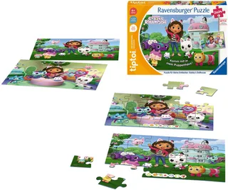 Puzzle tiptoi® Gabby’s Dollhouse, 48 Puzzleteile, Made in Europe from Ravensburger, Multicolour edition – box 2 of 2