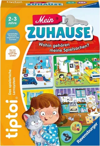 Puzzle tiptoi® Mein Zuhause, Puzzleteile, Made in Europe de Ravensburger, édition Multicolore – boîte 1 sur 3