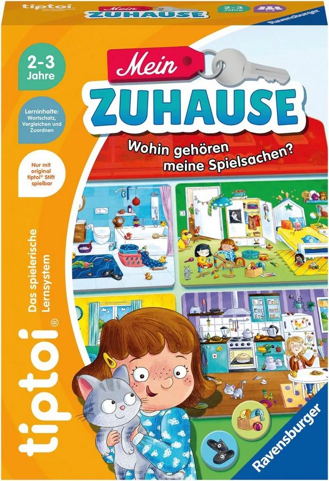 Puzzle tiptoi® Mein Zuhause, Puzzleteile, Made in Europe de Ravensburger, édition Multicolore – boîte 1 sur 3