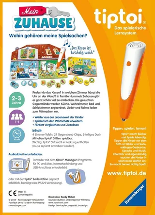 Puzzle tiptoi® Mein Zuhause, Puzzleteile, Made in Europe de Ravensburger, édition Multicolore – boîte 3 sur 3