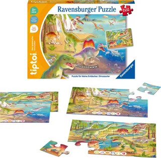 Puzzle tiptoi® Puzzle für kleine Entdecker: Dinosaurier, 24 Puzzleteile, Made in Europe from Ravensburger, Multicolour edition – box 2 of 4