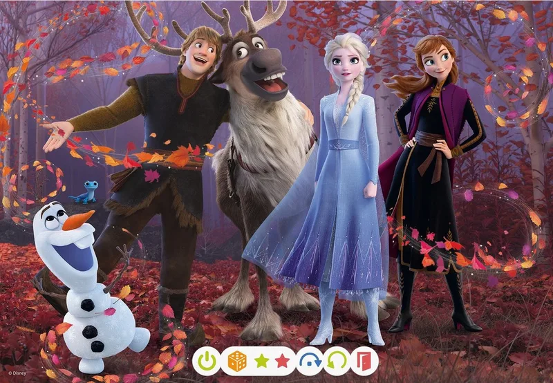 Puzzle tiptoi® Puzzle für kleine Entdecker: Disney Die Eiskönigin, 24 Puzzleteile, (2 x 24 Teile) Made in Europe de Ravensburger, édition Multicolore – boîte 2 sur 5