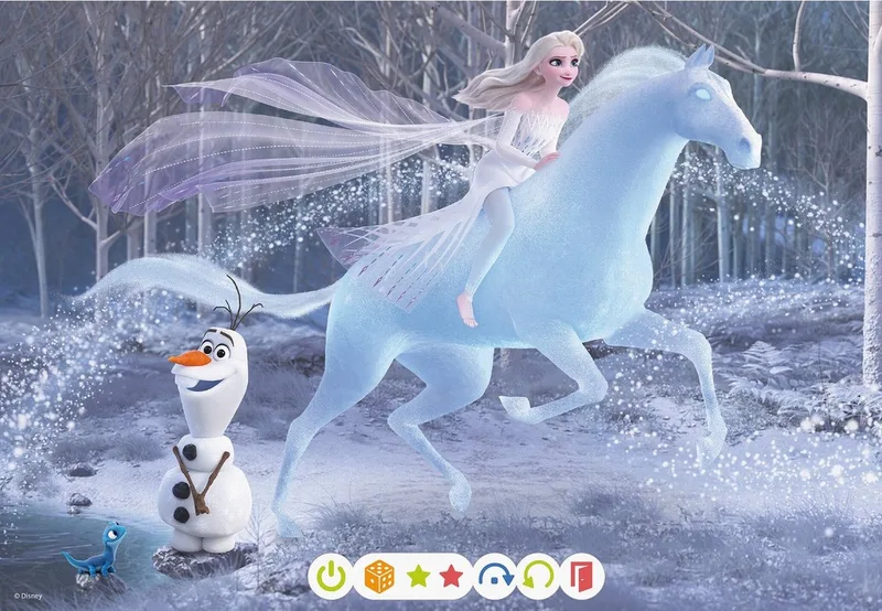 Puzzle tiptoi® Puzzle für kleine Entdecker: Disney Die Eiskönigin, 24 Puzzleteile, (2 x 24 Teile) Made in Europe de Ravensburger, édition Multicolore – boîte 3 sur 5