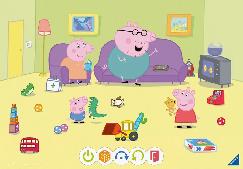 Puzzle tiptoi® Puzzle für kleine Entdecker: Peppa Pig, 24 Puzzleteile, (2 x 24 Teile) Made in Europe de Ravensburger, édition Multicolore – boîte 2 sur 5