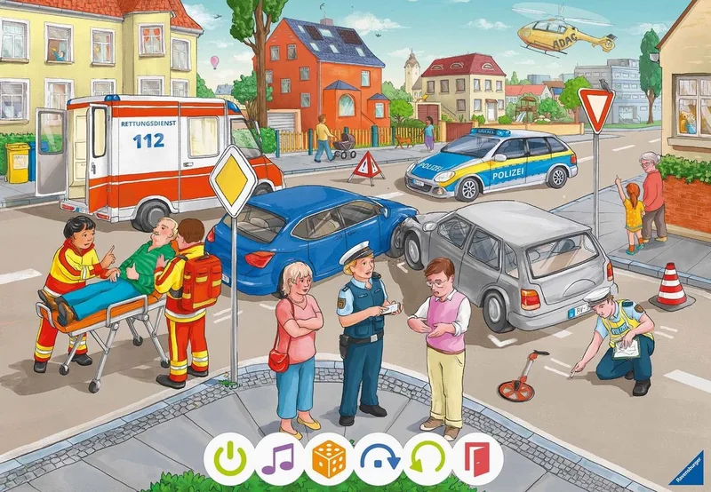 Puzzle tiptoi® Puzzle für kleine Entdecker: Rettungseinsatz, 12 Puzzleteile, Made in Europe de Ravensburger, édition Multicolore – boîte 3 sur 5