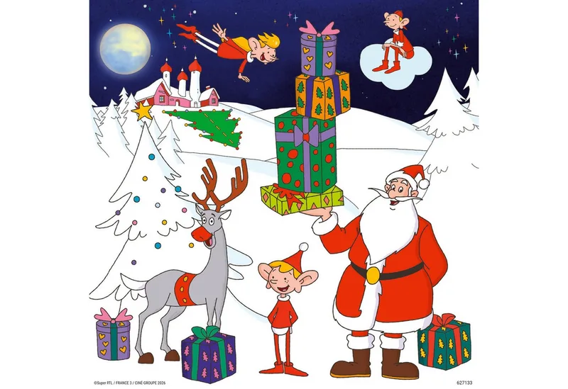 Puzzle Weihnachtsmann & Co. KG, 147 Puzzleteile, Made in Europe de Ravensburger, édition Multicolore – boîte 3 sur 5