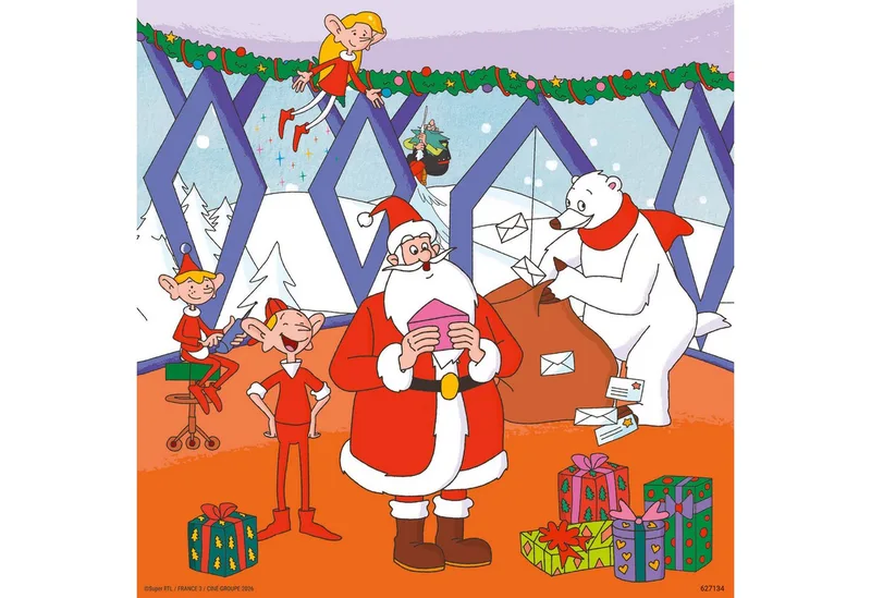Puzzle Weihnachtsmann & Co. KG, 147 Puzzleteile, Made in Europe de Ravensburger, édition Multicolore – boîte 4 sur 5