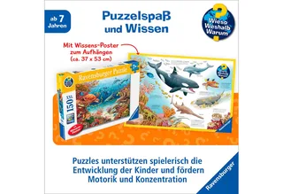 Puzzle Wieso? Weshalb? Warum? Meerestiere am Korallenriff, 150 Puzzleteile, Made in Germany from Ravensburger, Multicolour edition – box 4 of 5