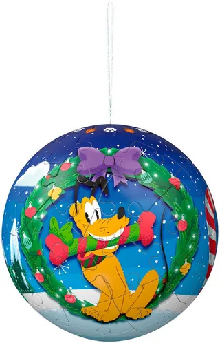 Puzzleball Holiday Baubles Disney, 216 Puzzleteile, Made in Europe van Ravensburger, editie Meerkleurig – doos 5 van 5